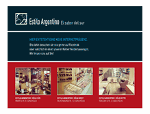 Tablet Screenshot of estiloargentino.com